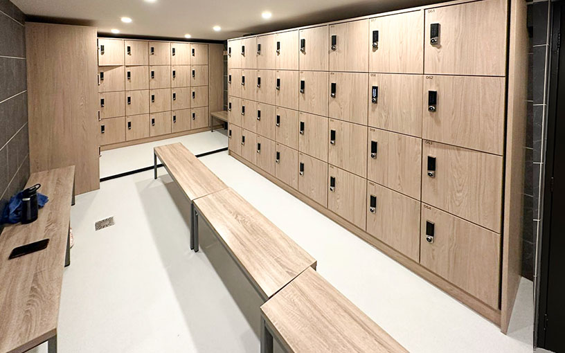 Casiers pour salle de fitness HPL